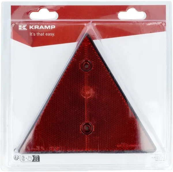 Odrazový trojúhelník červený 137x155 mm (2)