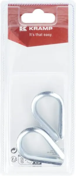 Lanová očnice Ø 8 mm - 33x24 mm (2)
