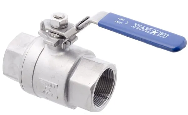 Kulový kohout, nerezová ocel, 2xF 1 1/2''