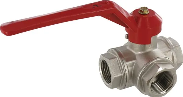 Trojcestné kulové kohouty tvaru L 3xvnitř.záv.