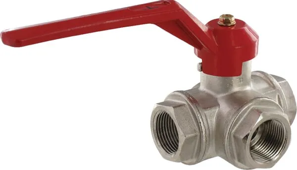 Trojcestné kulové kohouty tvaru T 3xvnitř.záv.