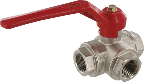 Kulový kohout L 3/4" IT/IT 3-cestný