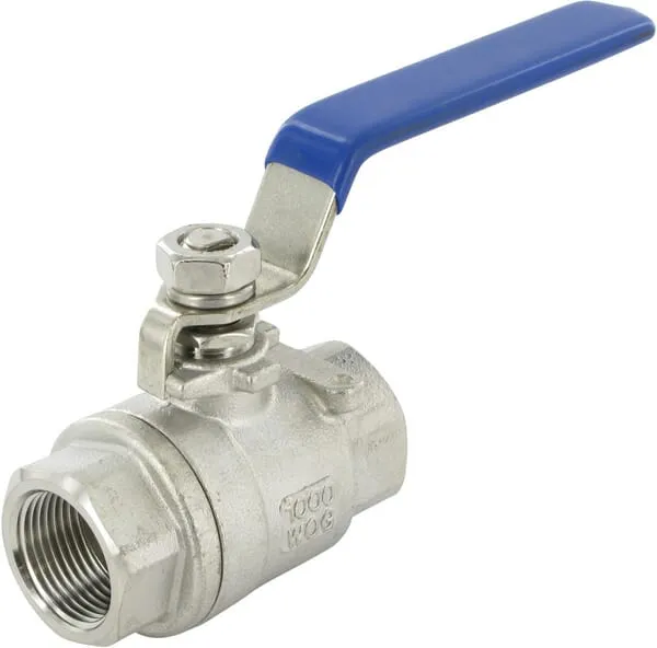 Kulový kohout z korozivzdorné oceli - vnitřní závit (BSP) x vnitřní závit (BSP) - dlouhá verze