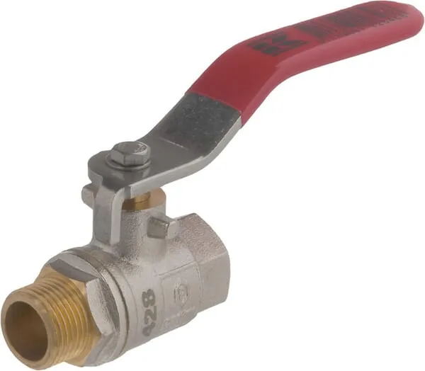 Kulový kohout BSP samice/samec 3/8" + SS rukojeť