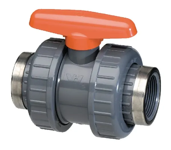 PVC-U Kulové kohout - Vnitřní závit (BSP) x Vnitřní závit (BSP)