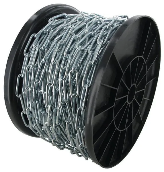 Řetěz s dlouhými články DIN 763, pozinkovaný