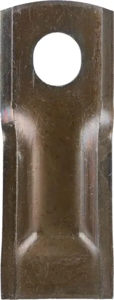 Nůž rotační sekačky rotace vlevo / vpravo 132 x 50 x 4 mm; ovál otvor 23 x 20,5 mm; vhodný pro Taarup; 25 ks/bal.