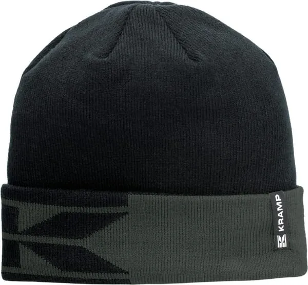 Pletená čepice, černá/šedá, Kramp