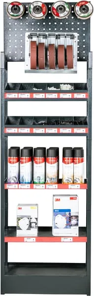 Regál se základním příslušenstvím – stříbrná edice