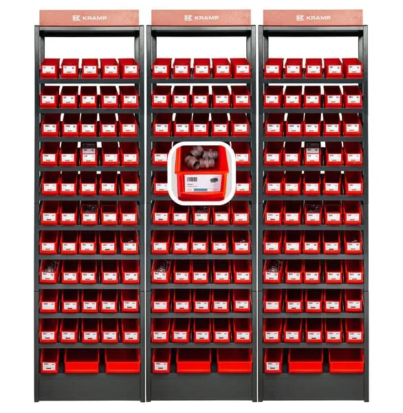 Trojitý regál s hydraulickým spojovacím materiálem – zlatá edice