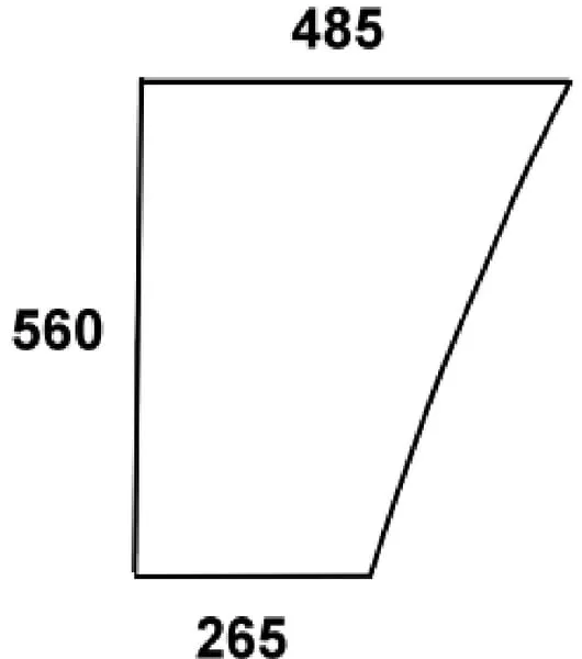 Čelní sklo dolní levé