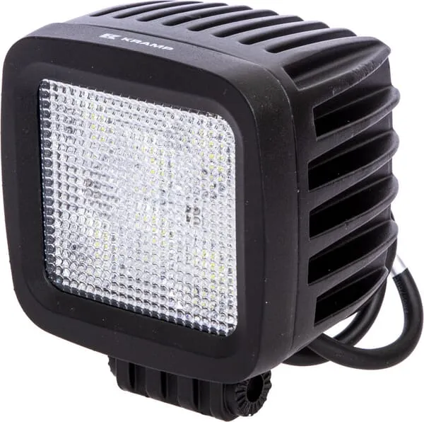 Pracovní světlo LED 42 W, 3780 lm, čtvercové, 10/30 V, 100x82x100 mm, širokoúhlé, 6 LED, Kramp