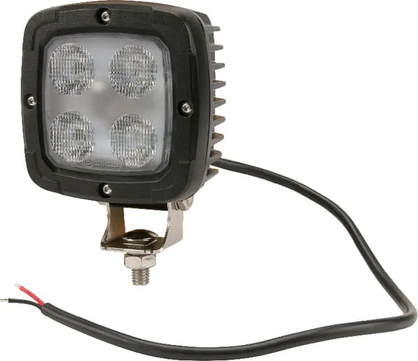 Pracovní světlo LED 40 W, 4000 lm, čtvercové, 10/30 V, 98,5x63,4x98,5 mm, širokoúhlé, 4 LED, Kramp