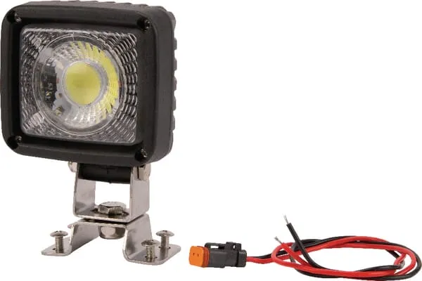 Pracovní světlo LED, 25 W, 2500 lm, čtvercové, 10/30 V, 105x84x10 mm, širokoúhlé, Deutsch, Kramp
