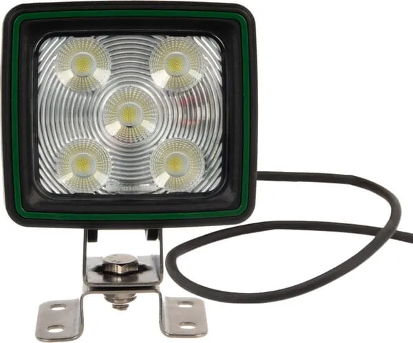 Pracovní světlo LED 60 W, 5600 lm, čtvercové, bílé, 111x82,5x99 mm, širokoúhlé, 20 LED, kabel 3 m, Kramp