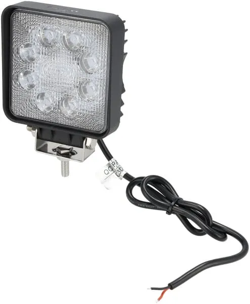 Pracovní světlo LED, 24 W, 2000 lm, čtvercové, bílé, 107x52x136 mm, širokoúhlé, Kramp