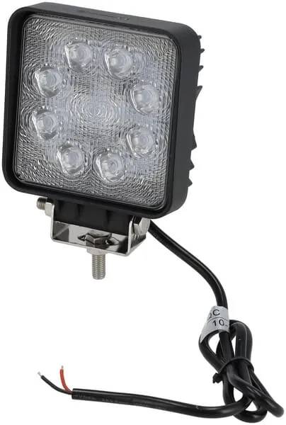 Pracovní světlo LED, 24 W, 2000 lm, čtvercové, bílé, 107x52x136 mm, bodové, Kramp