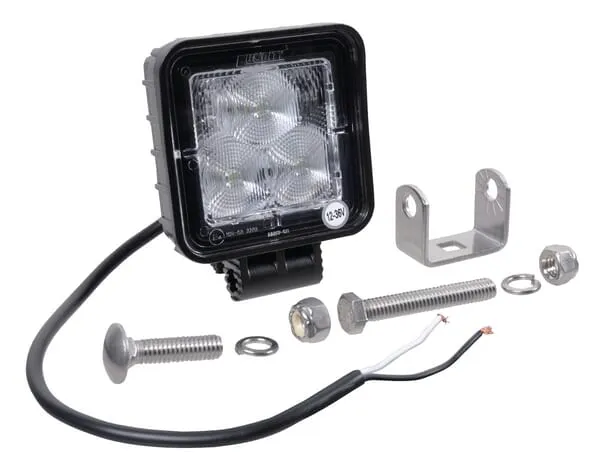 Pracovní světlo LED 8 W, 720 lm, čtvercové, 12/24/30 V, 70x70 mm, širokoúhlé, Kramp