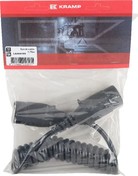 Spirálový kabel 12 V / 7pólový – 1,75 m