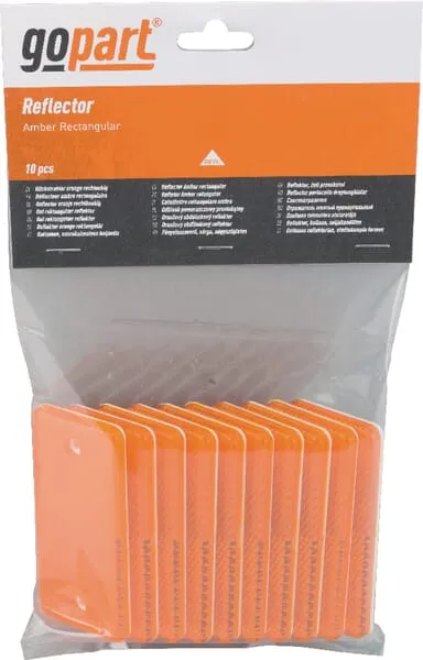 Čtvercové odrazky, oranžová, montovací, Kramp/gopart