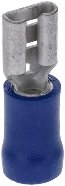 Ploché konektory izolované, modré, 1,5-2,5 mm², 4,8x0,8 mm, 100 ks