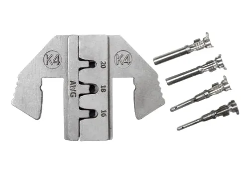 Sada krimpovacích matric pro otevřené svorky Deutsch, řada DT (0,5-1,5 mm²)