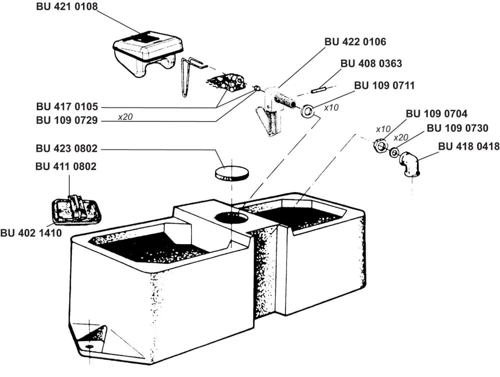 Náhradní díly Prebac70