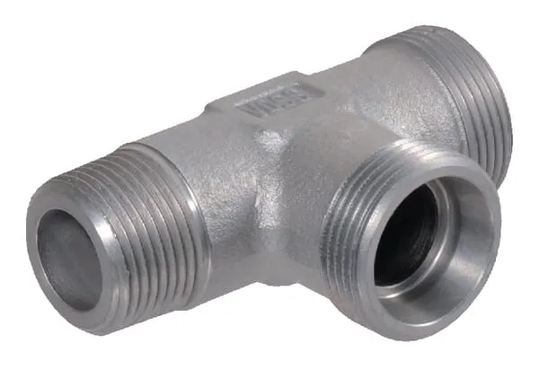 T-spojky s řezným kroužkem, šroubovací BSPT x metrické x metrické