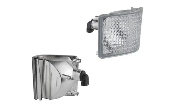 Rohové halogenové světlo, levé, 12 V, 50 W, čtvercové, bílé, 98x110x111 mm, zástrčka PGJ13, Wesem