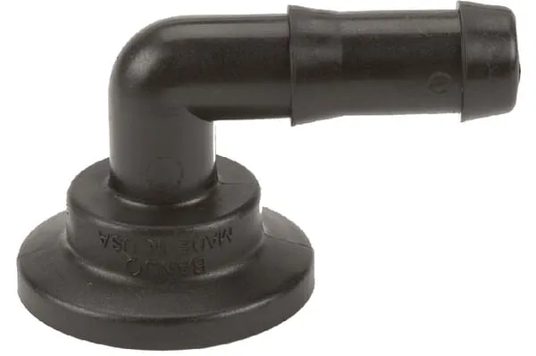 Přírubová spojka Banjo, 90°, s hadicovými přípojkami