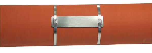 Upínací pás, nerezová ocel, 8,0 x 152 mm