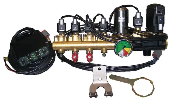 Braglia - elektrická regulační armatura 4 dílčí šířka s ovládáním kompl.