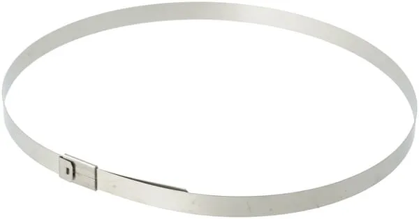 Upínací pás, nerezová ocel, 8,0 x 520 mm