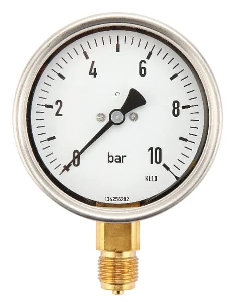 Manometr Ø100 0-10bar ½ " unte