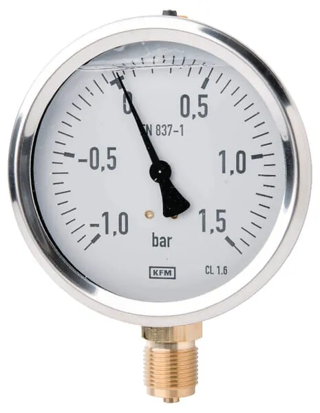 Manovakuometry, spodní připojení