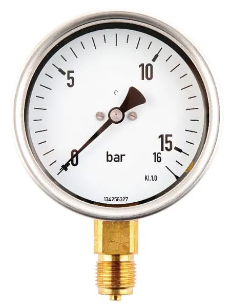 Manometr Ø100 0-16bar ½" unten