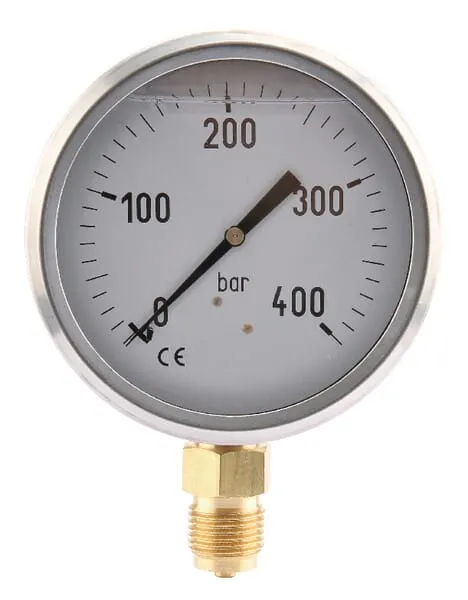 Manometr Ø100 0-400bar ½" unte