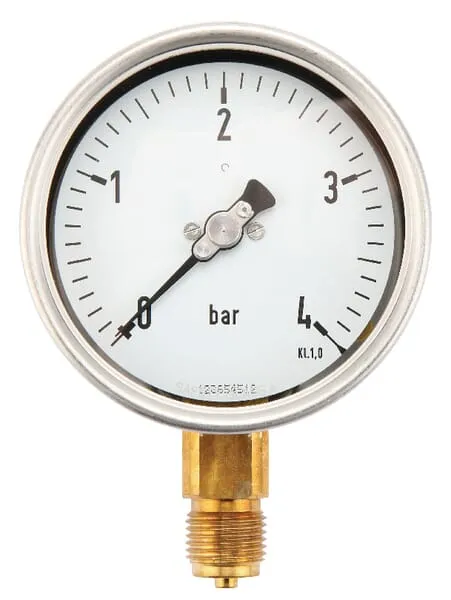 Manometr Ø100 0-4bar ½" unten