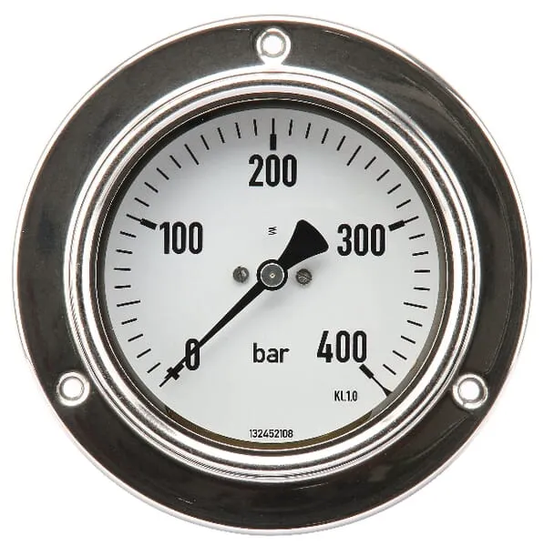 Montáž manometru na panel, suché