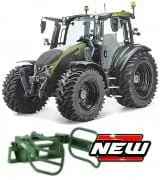 Traktor Valtra M2 s drapákem na balíky