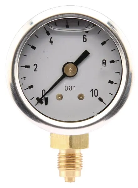 Manometr O40 0-10barů ⅛" dole