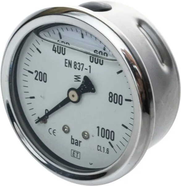 Manometr ø 63 0-1.000 bar 1/4 zadní montáž