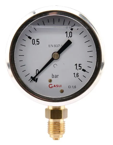 Manometr Ø 63 0-1,6 bar 1/4" dolní