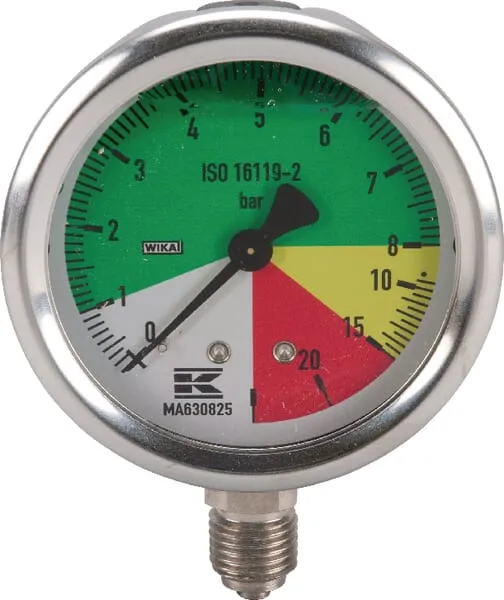 Manometr 63 1/4" spodní AHL pevný