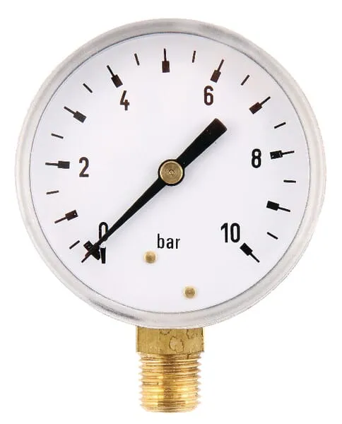 Manometr O63 0-10barů 1" dole