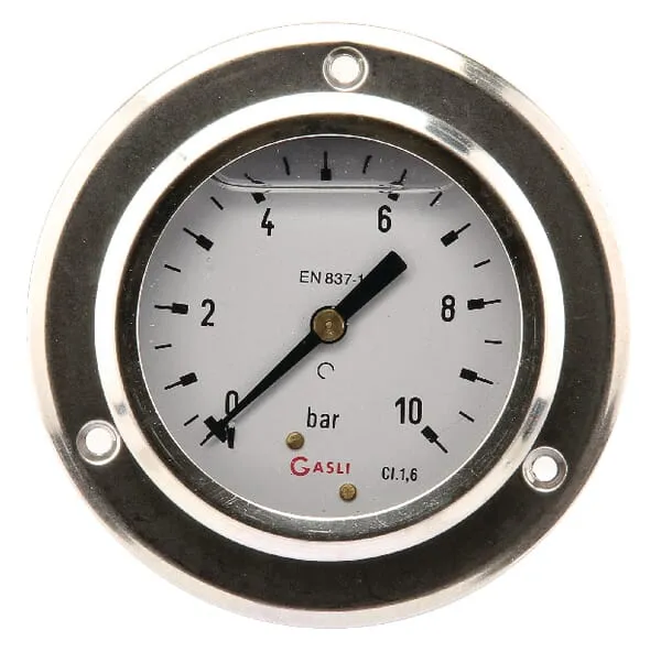 Montáž manometru na panel