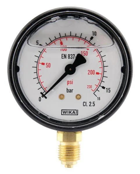 Manometr O63 0-16barů ¼" dole