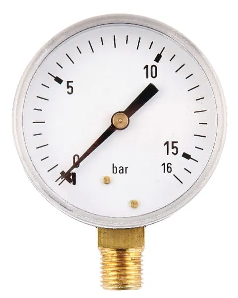 Manometr O63 0-16barů 1" dole