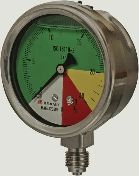 Manometr Ø 63 mm 0-20-40-60 1/4" BSP spodní připojení