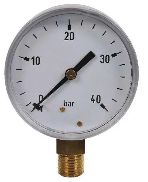 Manometr O63 0-40barů 1" dole